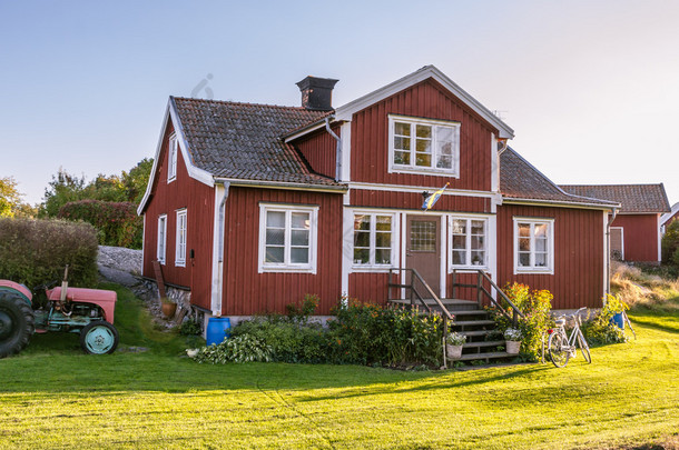 在瑞典，主要是已知岛哈什特纳红渡假小屋