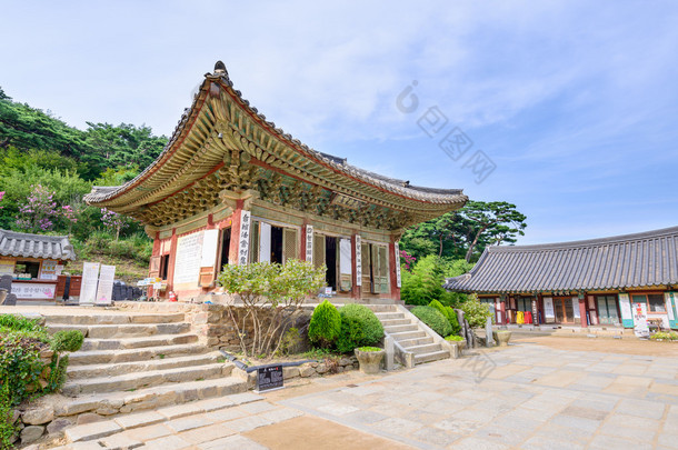 Ganghwa-gun, Korea - August 17, 2015: Daeungbojeon in Jeondeungs
