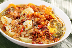 Lontong Sayur，印尼烹饪菜