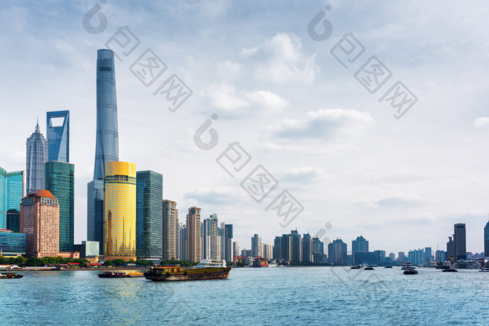 从上海市黄浦江外滩视图图片-包图网企业站