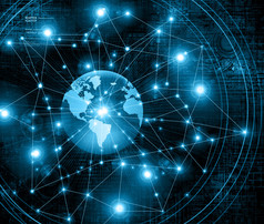 最佳的互联网概念的全球业务。技术背景。射线符号 Wi-Fi，互联网、 电视、 手机和卫星通信