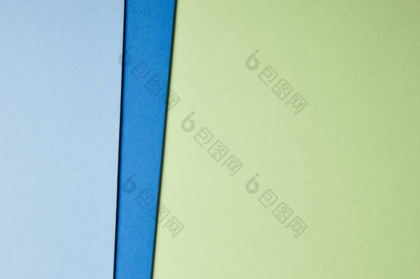 彩色的硬纸板背景在蓝色的<strong>绿</strong>色<strong>色调</strong>。复制空间.