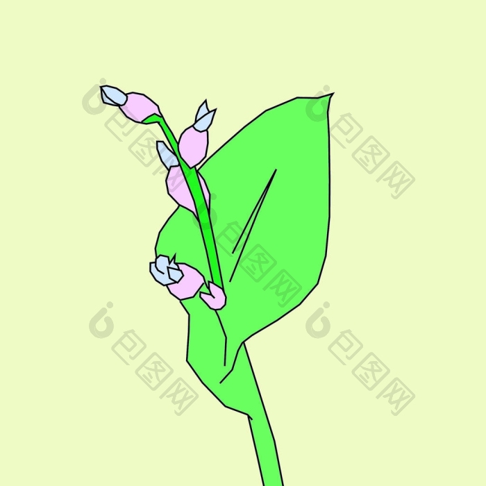 时尚插画植物热带花卉当代艺术图片-包图网企业站