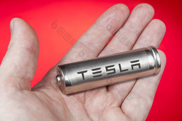 电动车辆用锂离子电池, 特斯拉徽标.
