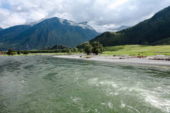 美丽的山水景色, 山和湖, 阿尔泰, 俄罗斯