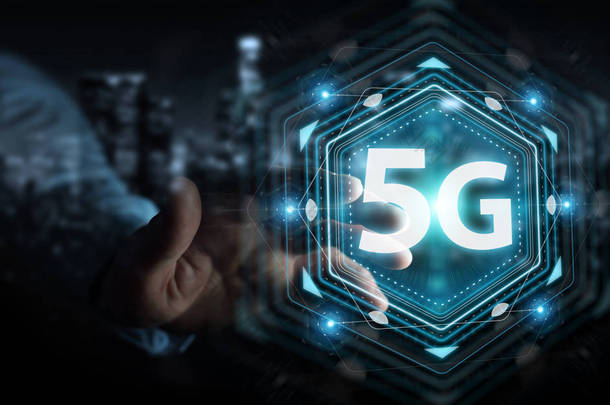 商家使用5g 网络接口3d 渲染