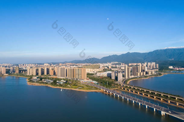 美丽的九江城市景观, 江西省, 中国