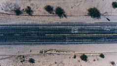 美国的地标路边在狂放的环境, 看法沥青老高速公路以命名路线66为运输横跨美国在亚利桑那沙漠