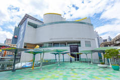 曼谷艺术文化中心是旅游场所和公共城市画廊大厅为艺术家展示艺术。2018年9月13日。曼谷, 泰国.