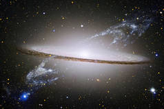 星云和宇宙中的星系美国航天局提供的这一图像的要素.
