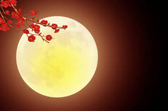 中秋节, 月亮, 背景