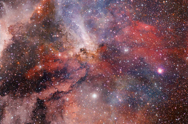 宇宙的景象,星辰和星系在深空中展现<strong>太空探索</strong>的美丽. Nasa提供的内容.