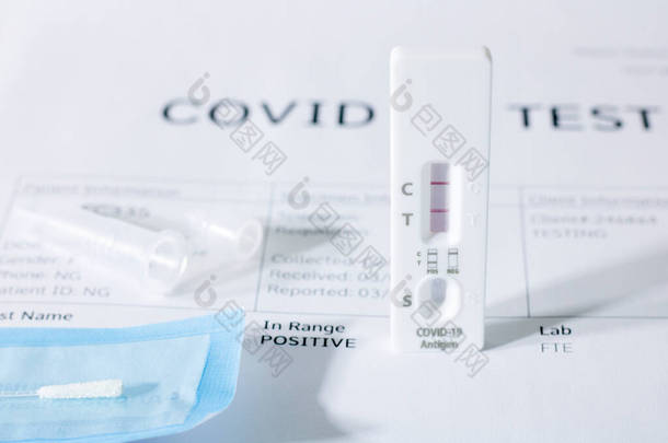COVID-19 、 RST链球菌快速<strong>检测</strong>试剂盒、 RADT抗原<strong>检测</strong>试剂盒的医学检查.