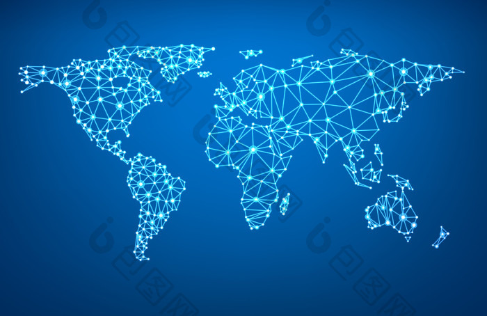 全球网络网地球地图图片-包图网企业站