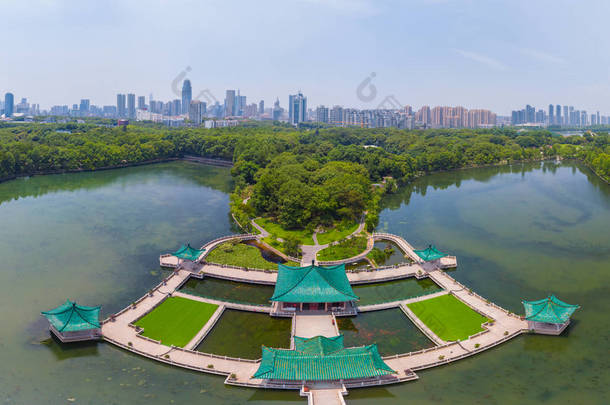 武汉东湖风景区夏季风光