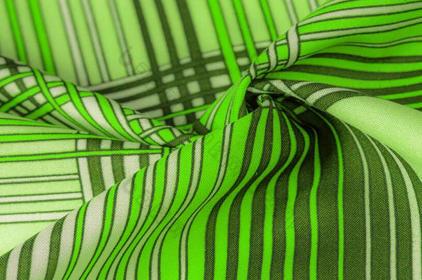 纹理，背景，图案，丝绸面料，褐色，几何线条，不同<strong>色调</strong>的部落直线图案，几何图案，为您的项目设置，<strong>绿</strong>色和白色
