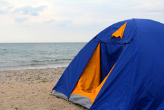 在海边的帐篷