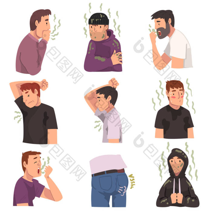 臭味难闻的人有难闻的呼吸和个人卫生问题的图片-包图网企业站