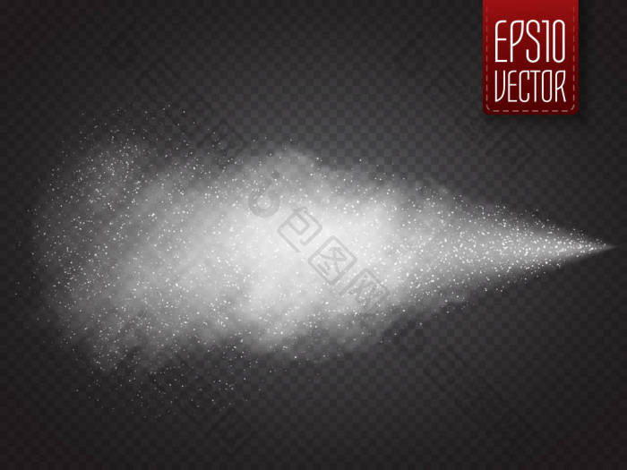 透明背景上孤立喷雾矢量化效果白雾或烟与很图片-包图网企业站