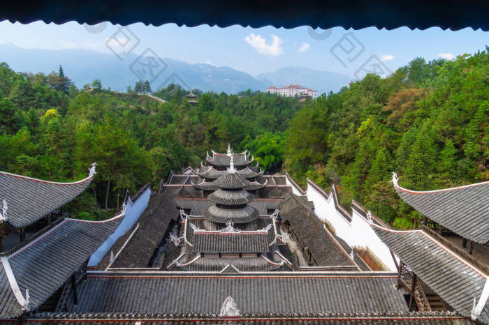 中国湖北恩施土司城遗址风景区镜头图片-包图网企业站