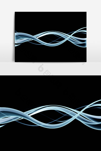 装饰图案线条波浪通用元素图片
