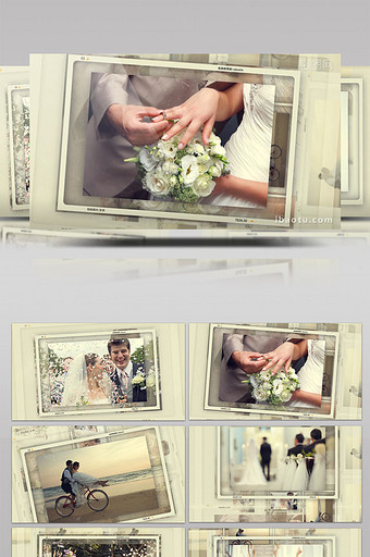 婚礼家庭纪念日相册展示AE模板图片