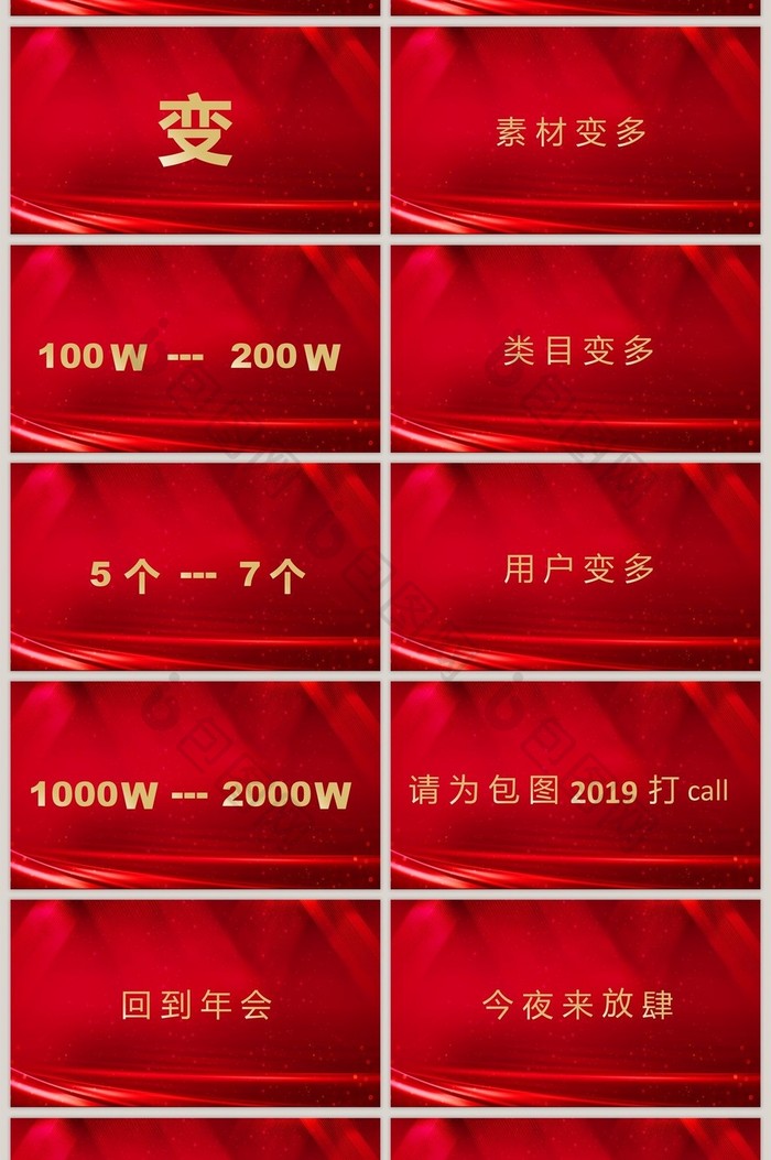 红色大气2019企业年会暨颁奖典礼PPT