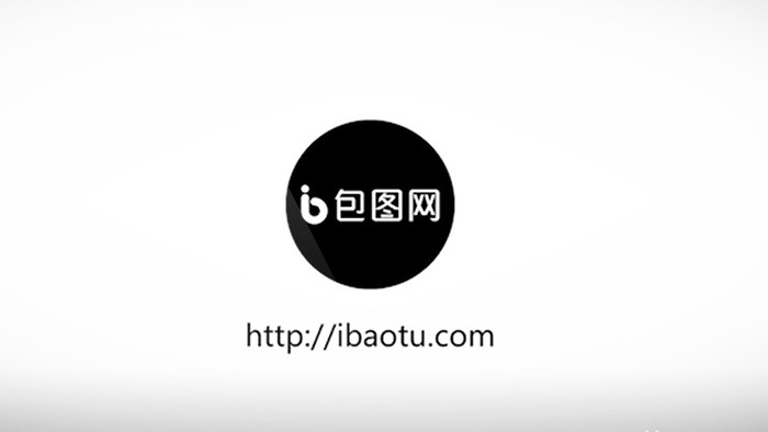 黑白极简MG动画logo演绎AE模板