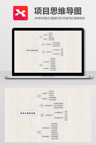 通用项目总结的流程Xmind模板图片