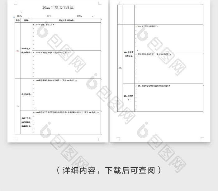 年度HR工作总结汇报Word模板