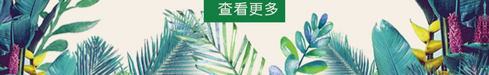 小清新春夏上新淘宝首页模板绿色背景