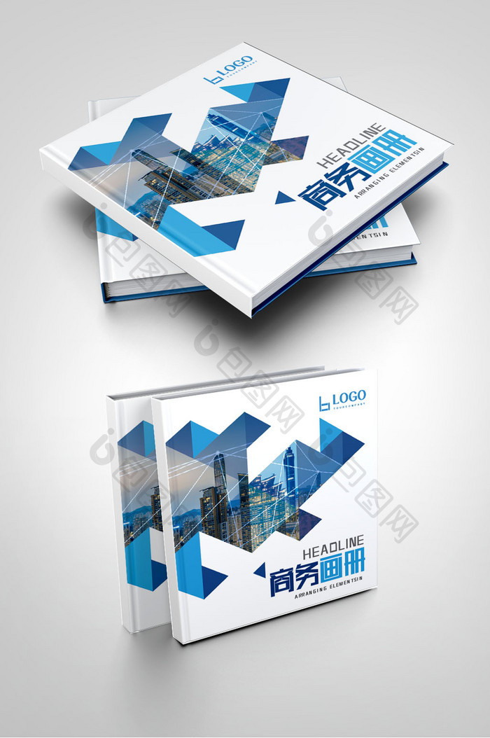 蓝色大气互联网电子科技机械地产画册封面