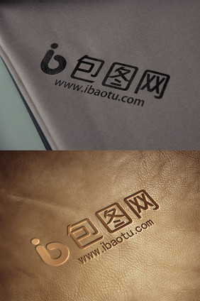 logo样机logo压凹贴图效果