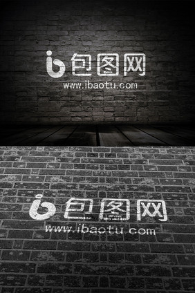 logo样机logo墙体绘画效果贴图