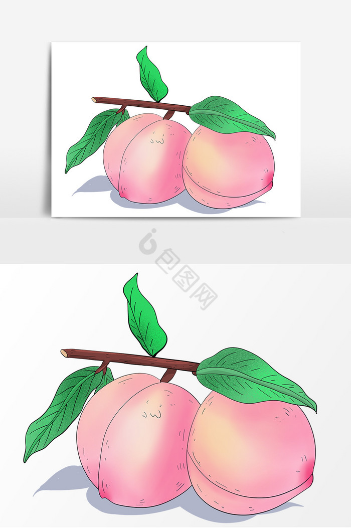 瓜果桃子图片
