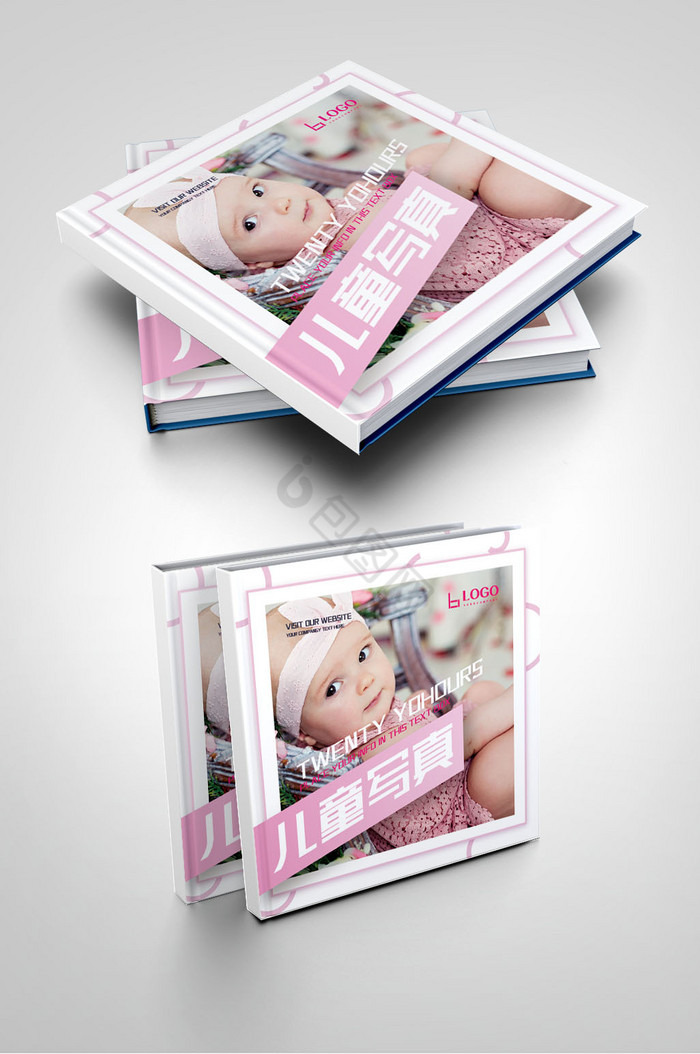 婴儿摄影儿童写真影楼摄影画册封面图片