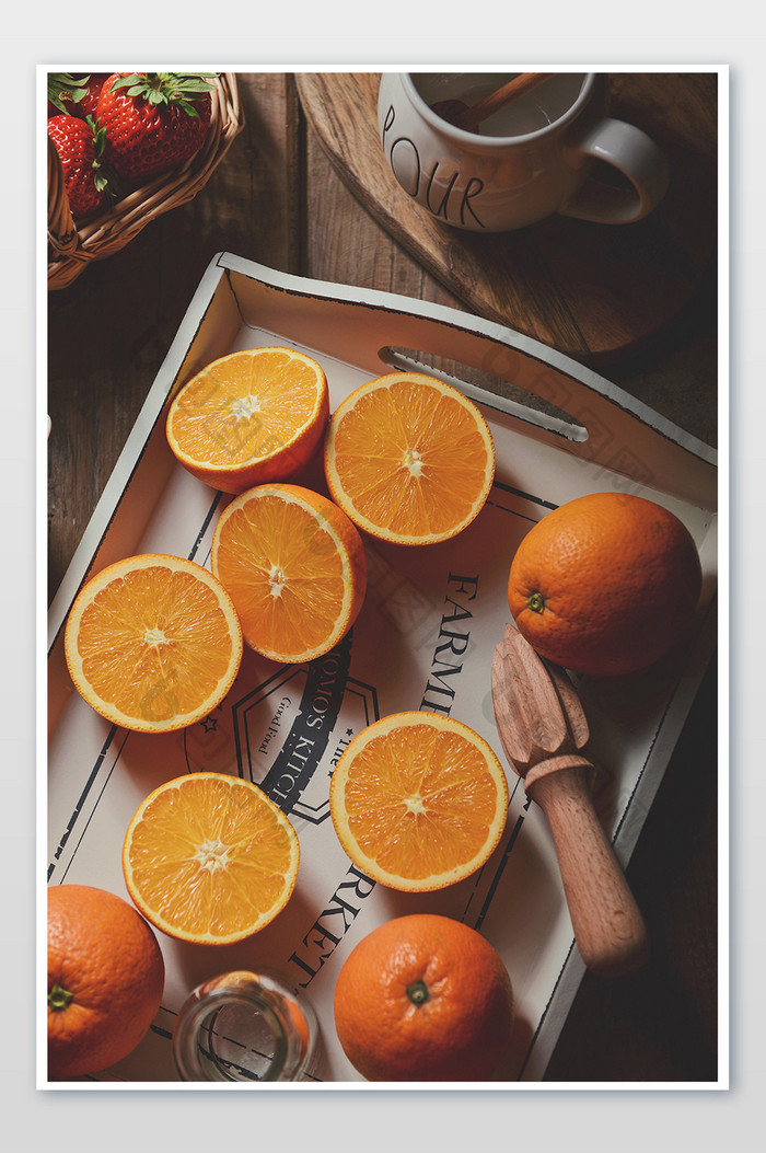 新鲜水果橙子摄影图片