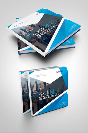 蓝色大气电子科技公司互联网画册封面