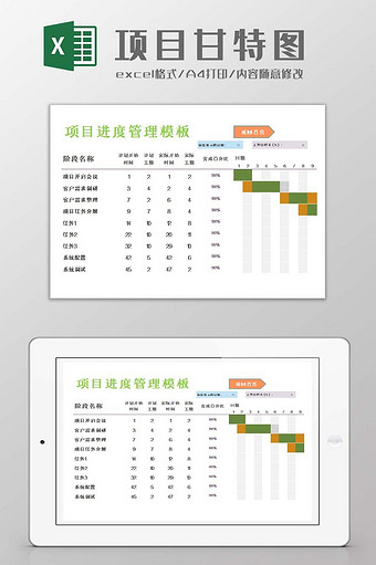 项目管理EXCEL套表图片