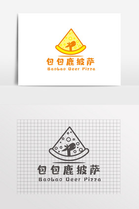 卡通披萨logo