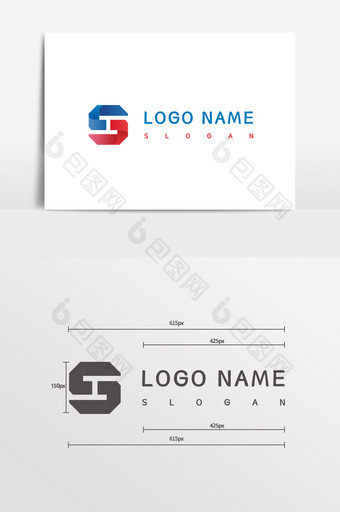 双色S企业logo图片