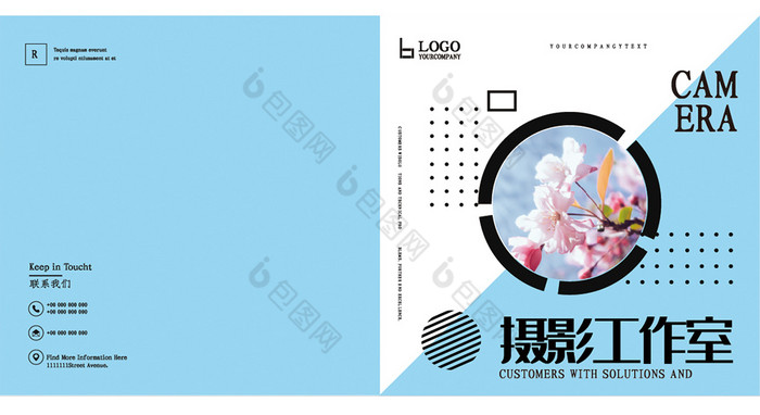 摄影工作室写真旅拍旅游画册封面图片模板-包图网
