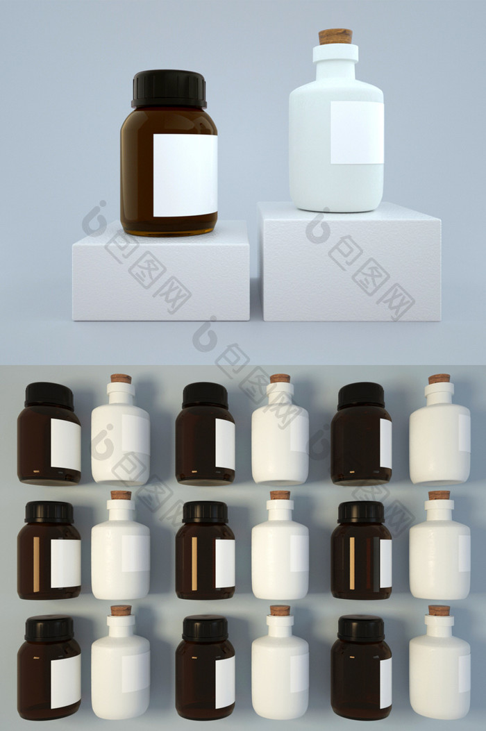 化妆品药瓶香水瓶模型