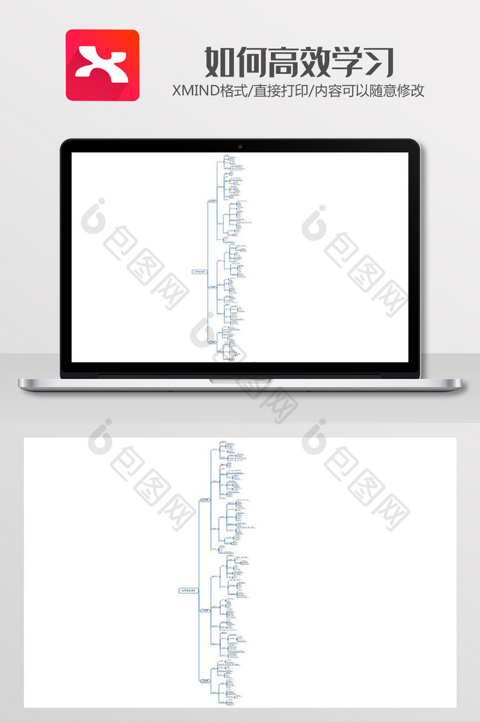 如何高效学习思维导图xmind模板