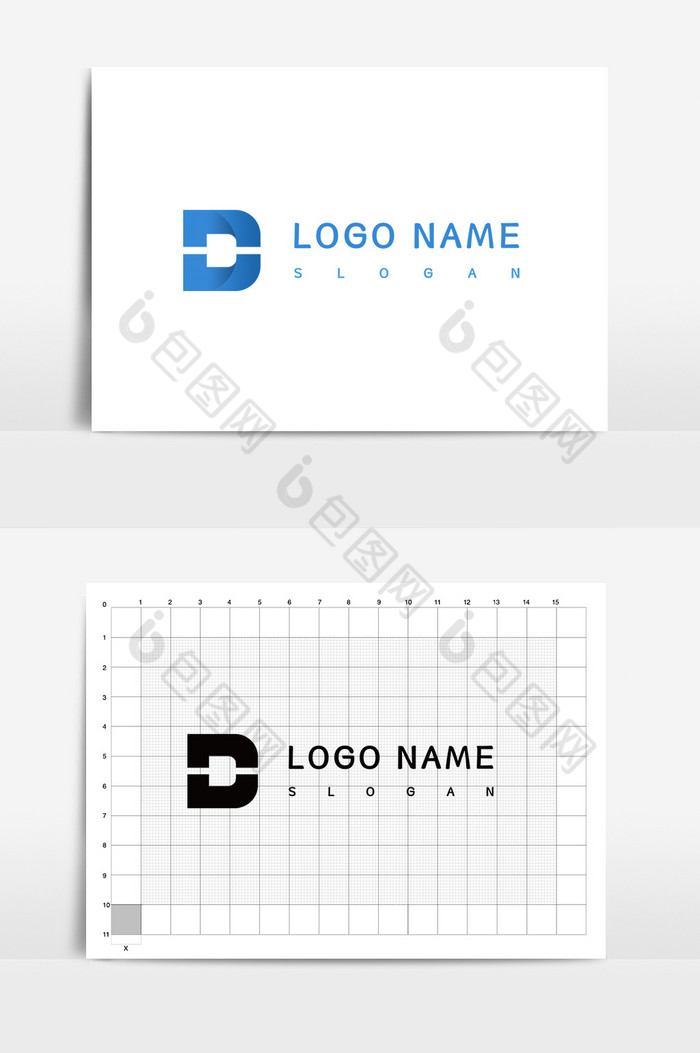 字母D企业VI图片图片