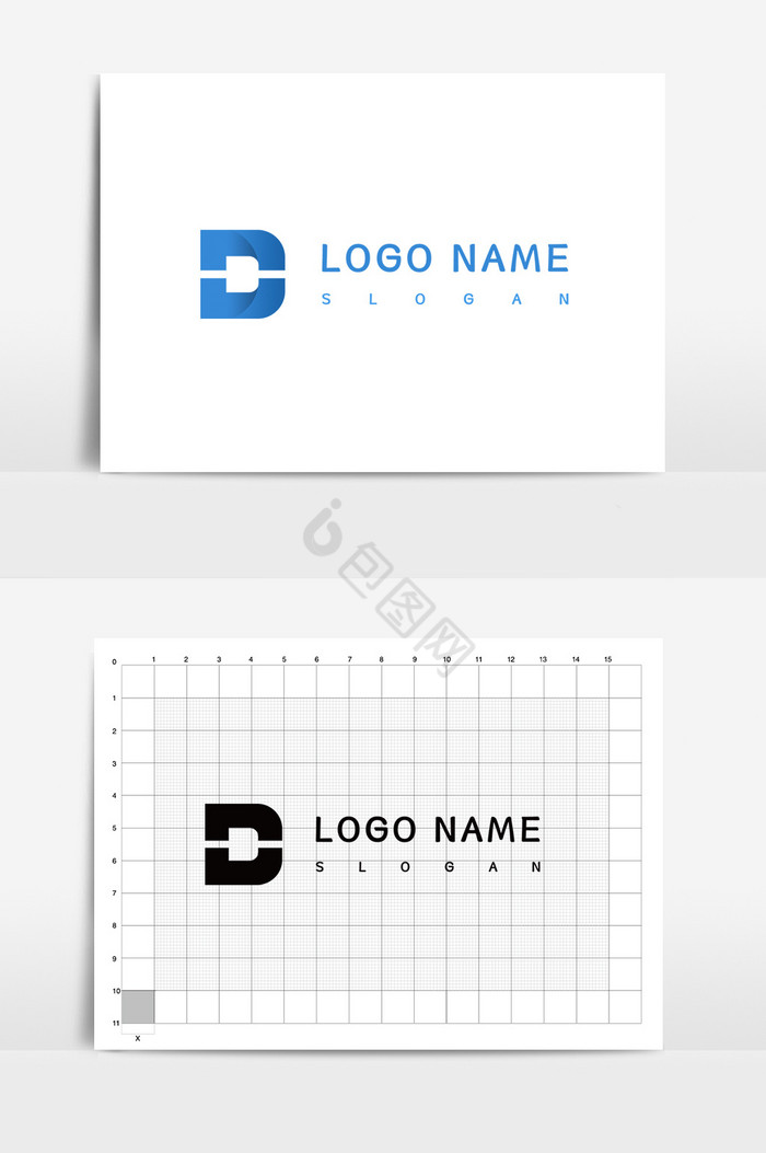 字母D企业VI图片