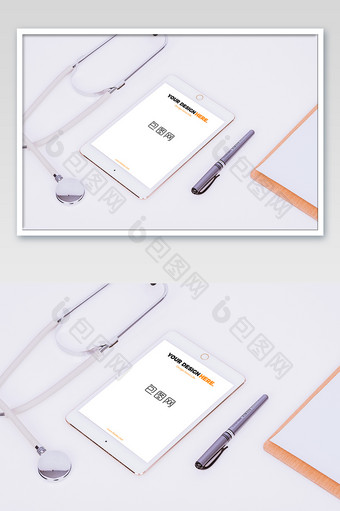 平板电脑ipad电子设备显示屏海报样机图片