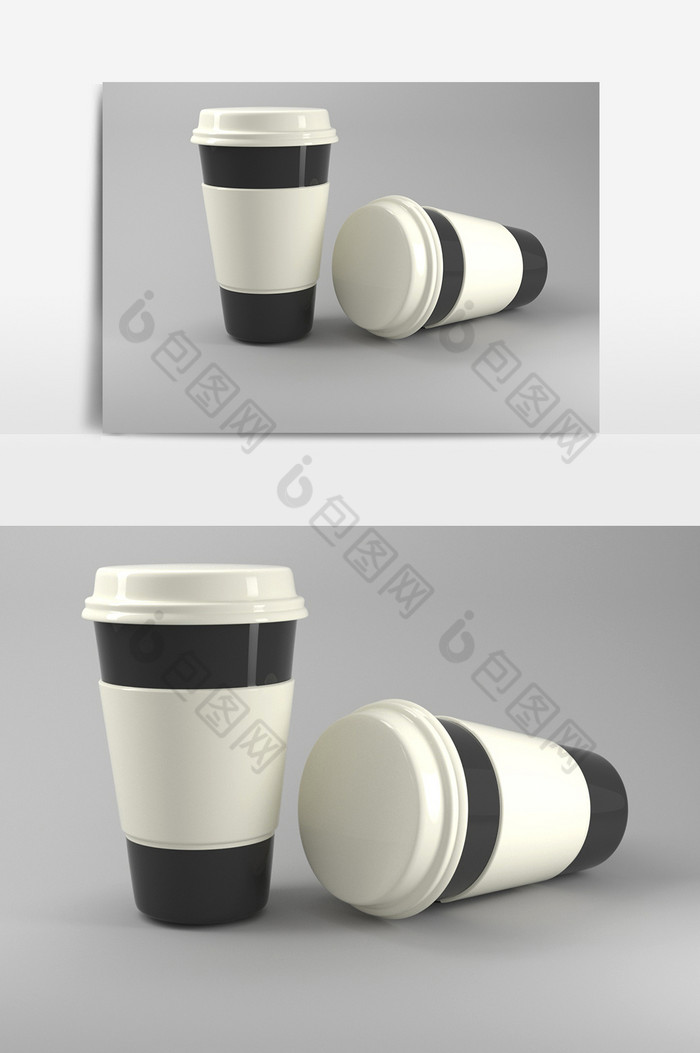 C4D咖啡杯产品模型下载图片图片