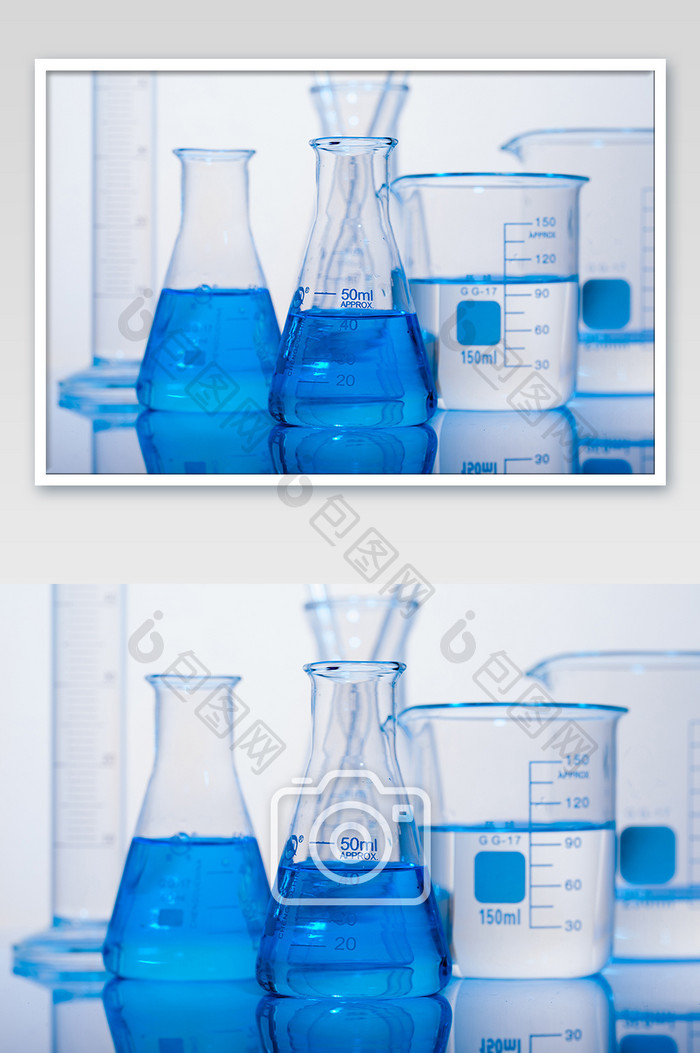 化学玻璃仪器摄影图片
