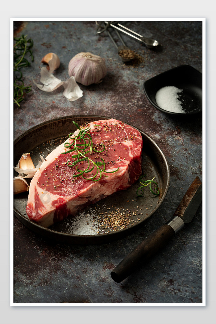 牛排生肉料理准备图图片图片